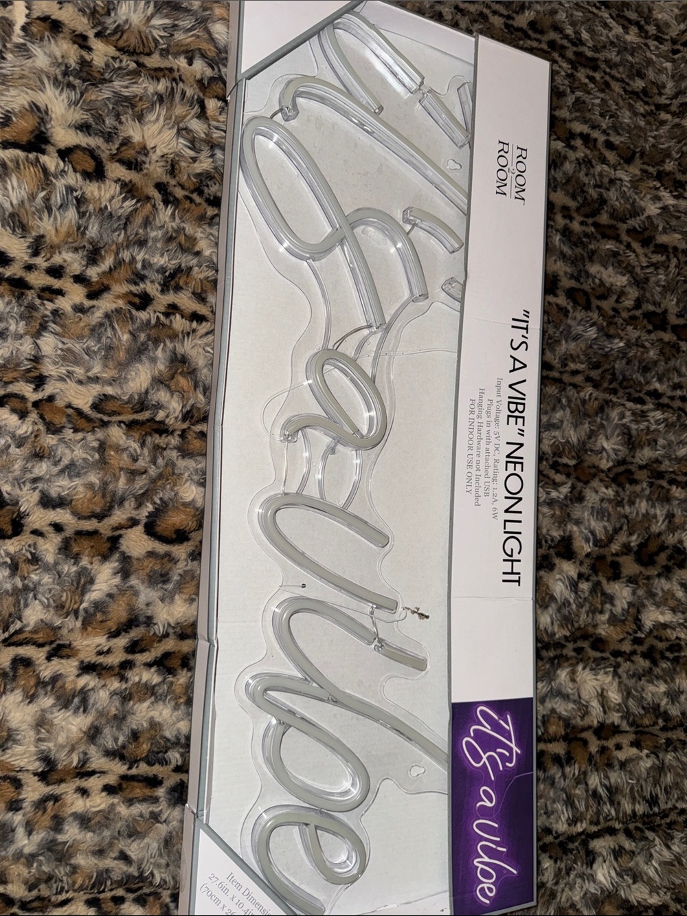 Room Essentials "It's A Vibe" Neon Light - White